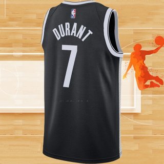Camiseta Brooklyn Nets Kevin Durant NO 7 Icon 2020-21 Negro