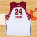Camiseta All Star 2007 Los Angeles Lakers Kobe Bryant NO 24 Blanco