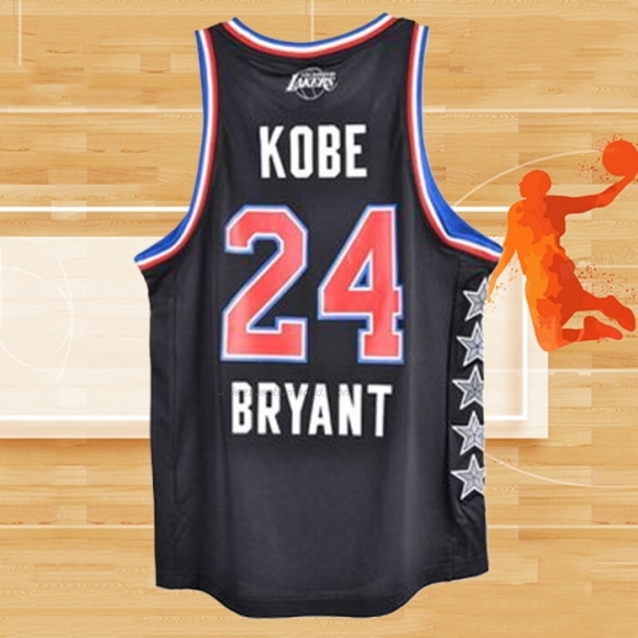 Camiseta All Star 2015 Kobe Bryant NO 24 Negro