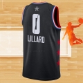 Camiseta All Star 2019 Portland Trail Blazers Damian Lillard NO 0 Negro