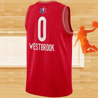 Camiseta All Star 2020 Houston Rockets Russell Westbrook NO 0 Rojo