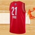 Camiseta All Star 2020 Philadelphia 76ers Joel Embiid NO 21 Rojo