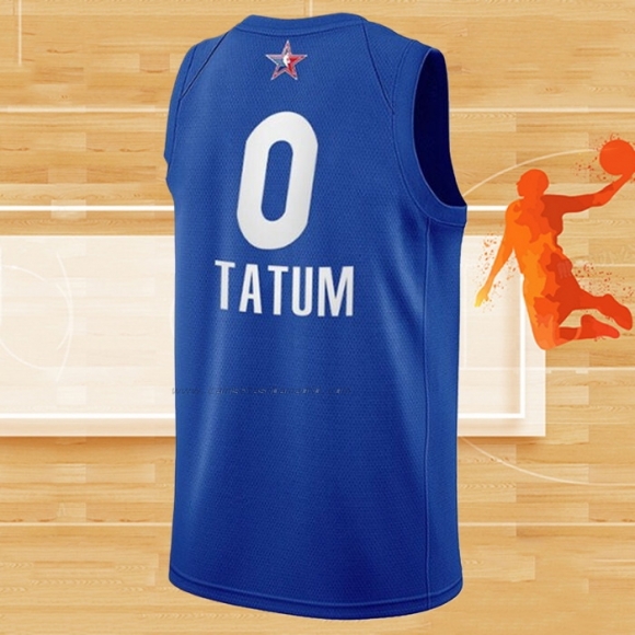 Camiseta All Star 2021 Boston Celtics Jayson Tatum NO 0 Azul