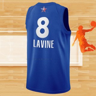 Camiseta All Star 2021 Chicago Bulls Zach Lavine NO 8 Azul