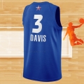 Camiseta All Star 2021 Los Angeles Lakers Anthony Davis NO 3 Azul