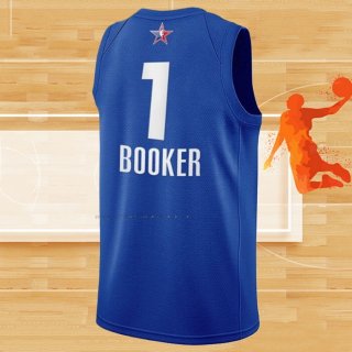 Camiseta All Star 2021 Phoenix Suns Devin Booker NO 1 Azul