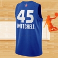 Camiseta All Star 2021 Utah Jazz Donovan Mitchell NO 45 Azul