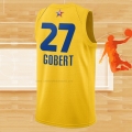Camiseta All Star 2021 Utah Jazz Rudy Gobert NO 27 Oro