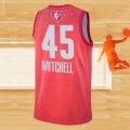 Camiseta All Star 2022 Utah Jazz Donovan Mitchell NO 45 Granate