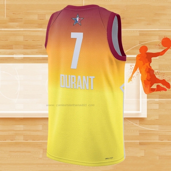 Camiseta All Star 2023 Brooklyn Nets Kevin Durant NO 7 Naranja