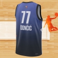 Camiseta All Star 2023 Dallas Mavericks Luka Doncic NO 77 Azul