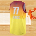 Camiseta All Star 2023 Dallas Mavericks Luka Doncic NO 77 Naranja