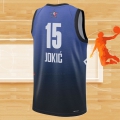 Camiseta All Star 2023 Denver Nuggets Nikola Jokic NO 15 Azul