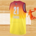 Camiseta All Star 2023 Philadelphia 76ers Joel Embiid NO 21 Naranja