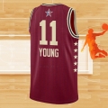 Camiseta All Star 2024 Atlanta Hawks Trae Young NO 11 Rojo