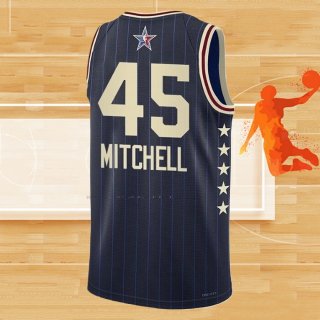 Camiseta All Star 2024 Cleveland Cavaliers Donovan Mitchell NO 45 Azul