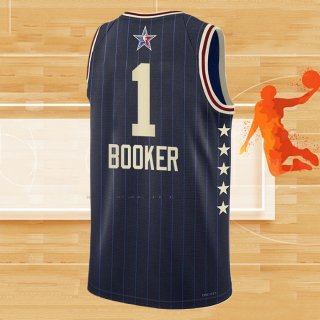 Camiseta All Star 2024 Phoenix Suns Devin Booker NO 1 Azul