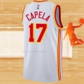 Camiseta Atlanta Hawks Clint Capela NO 17 Association 2020-21 Blanco