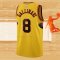 Camiseta Atlanta Hawks Danilo Gallinari NO 8 Ciudad 2021-22 Amarillo