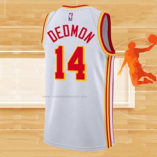 Camiseta Atlanta Hawks Dewayne Dedmon NO 14 Association 2020-21 Blanco