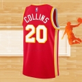 Camiseta Atlanta Hawks John Collins NO 20 Icon 2020-21 Rojo