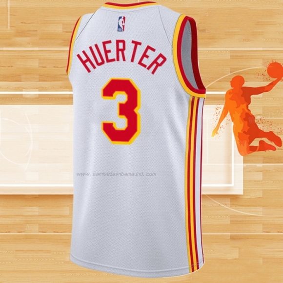 Camiseta Atlanta Hawks Kevin Huerter NO 3 Association 2020-21 Blanco