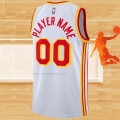 Camiseta Atlanta Hawks Personalizada Association 2020-21 Blanco