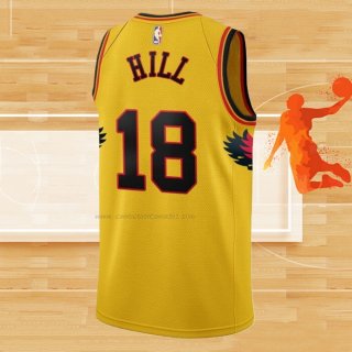 Camiseta Atlanta Hawks Solomon Hill NO 18 Ciudad 2021-22 Amarillo