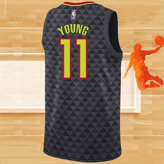 Camiseta Atlanta Hawks Trae Young NO 11 Icon 2018 Negro