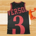 Camiseta Philadelphia 76ers Allen Iverson NO 3 Mitchell & Ness Big Face Negro