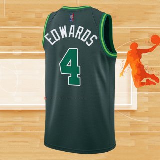 Camiseta Boston Celtics Carsen Edwards NO 4 Earned 2020-21 Verde