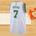 Camiseta Boston Celtics Jaylen Brown NO 7 Association 2021-22 Blanco