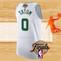 Camiseta Boston Celtics Jayson Tatum NO 0 Association Autentico 2022 NBA Finals Blanco
