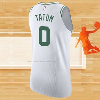 Camiseta Boston Celtics Jayson Tatum NO 0 Association Autentico Blanco