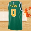 Camiseta Boston Celtics Jayson Tatum NO 0 Earned 2018-19 Verde