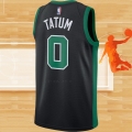 Camiseta Boston Celtics Jayson Tatum NO 0 Statement 2017-2018 Negro