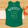 Camiseta Boston Celtics Kevin Garnett NO 5 Mitchell & Ness 2012 Verde
