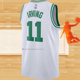 Camiseta Boston Celtics Kyrie Irving NO 11 Association 2017-18 Blanco