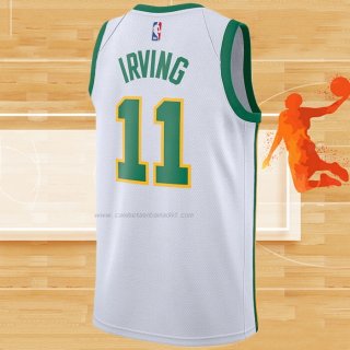 Camiseta Boston Celtics Kyrie Irving NO 11 Ciudad Blanco