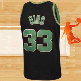 Camiseta Boston Celtics Larry Bird NO 33 Mitchell & Ness 1985-86 Negro