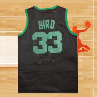 Camiseta Boston Celtics Larry Bird NO 33 Negro