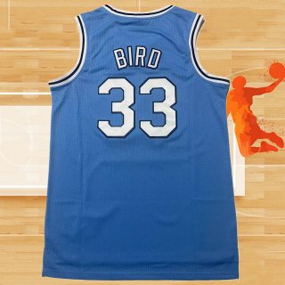 Camiseta Boston Celtics Larry Bird NO 33 Retro Azul