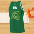 Camiseta Boston Celtics Larry Bird NO 33 Snakeskin Hardwood Classics 2021 Verde