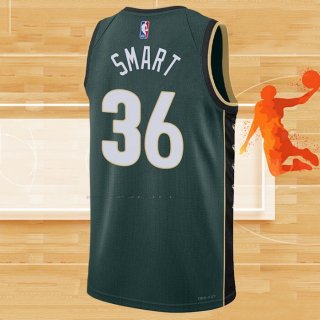 Camiseta Boston Celtics Marcus Smart NO 36 Ciudad 2022-23 Verde