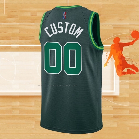 Camiseta Boston Celtics Personalizada Earned 2020-21 Verde