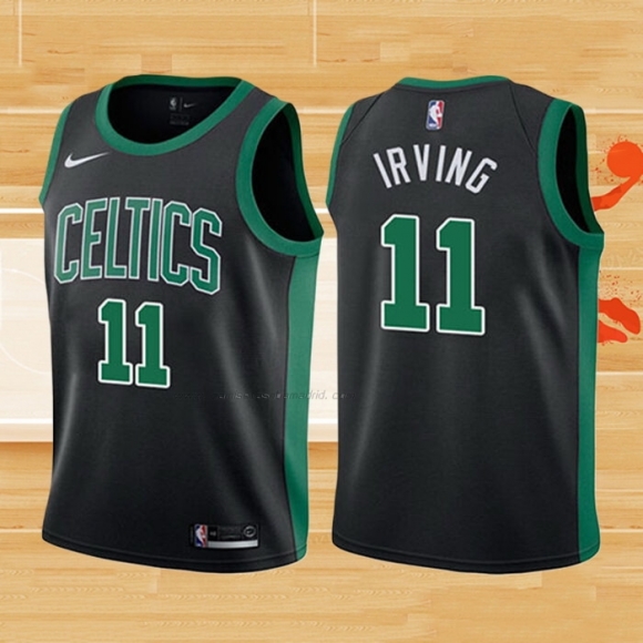 Camiseta Nino Boston Celtics Kyrie Irving NO 11 2017-18 Negro