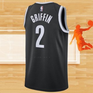 Camiseta Brooklyn Nets Blake Griffin NO 2 Icon 2020-21 Negro