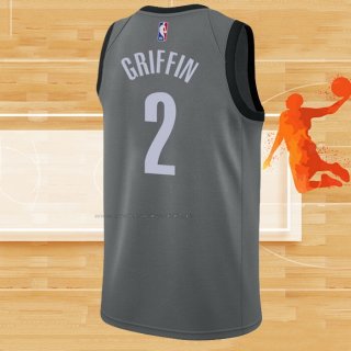 Camiseta Brooklyn Nets Blake Griffin NO 2 Statement 2020 Gris