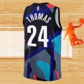 Camiseta Brooklyn Nets Cam Thomas NO 24 Ciudad 2023-24 Negro