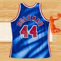 Camiseta Brooklyn Nets Derrick Coleman NO 44 Hardwood Classics Throwback Azul